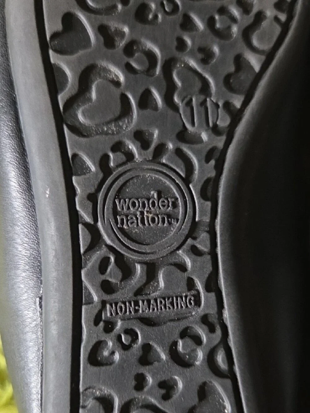 wonder nation Black Girls' Mary Jane Ballet Flats with Bow‎